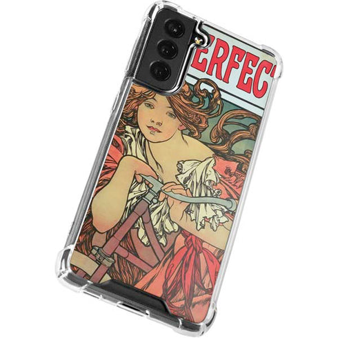 Alphonse Mucha Cycles Perfecta Galaxy S21 FE Clear Case